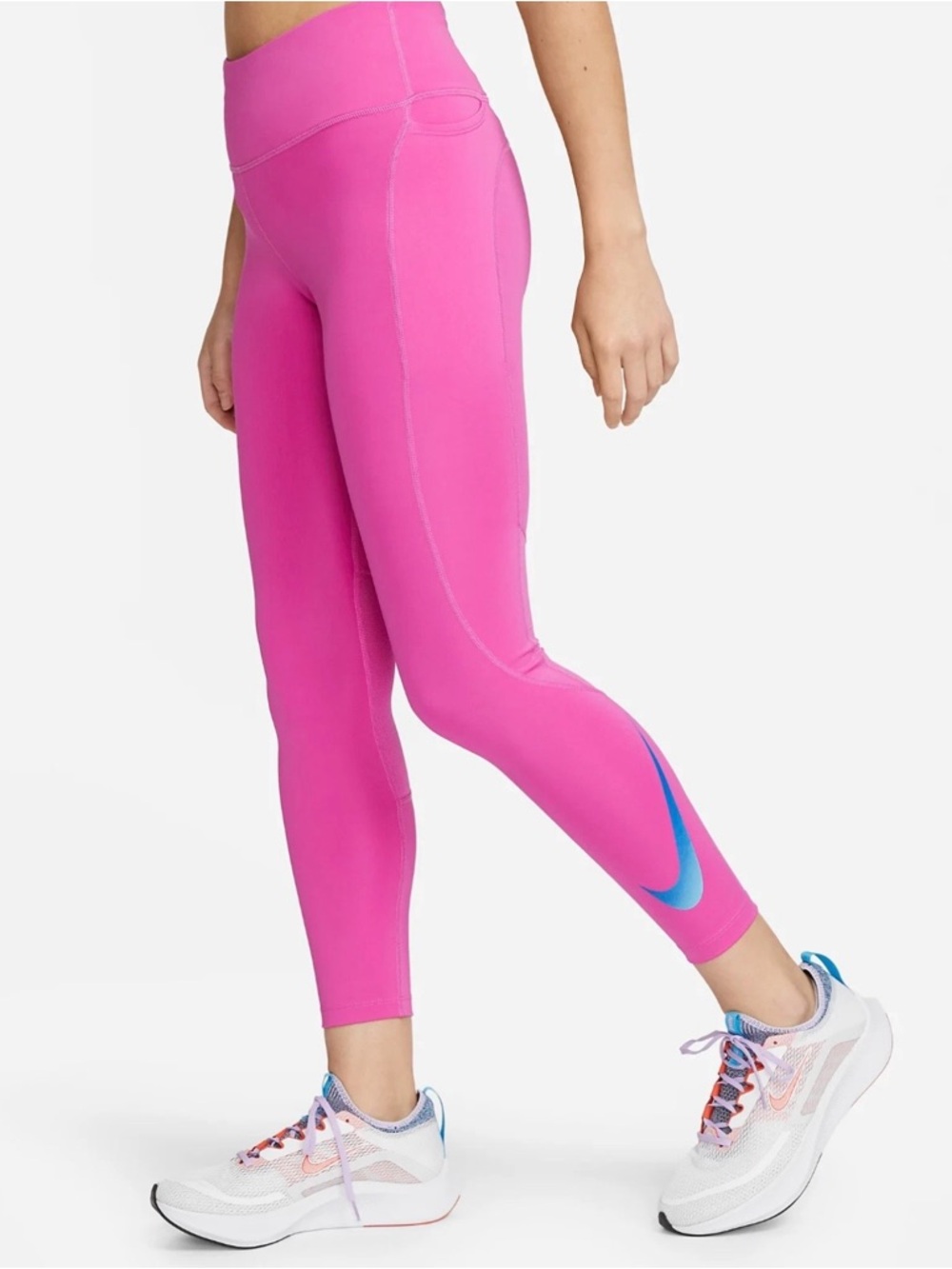 NIKE DRI FIT Women’s Fast Running Mid-rise 7/8 Leggings- Medium